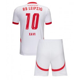 Dětské fotbalový komplet RB Leipzig Xavi Simons #10 Domácí košile 2024-25 Krátkým Rukávem